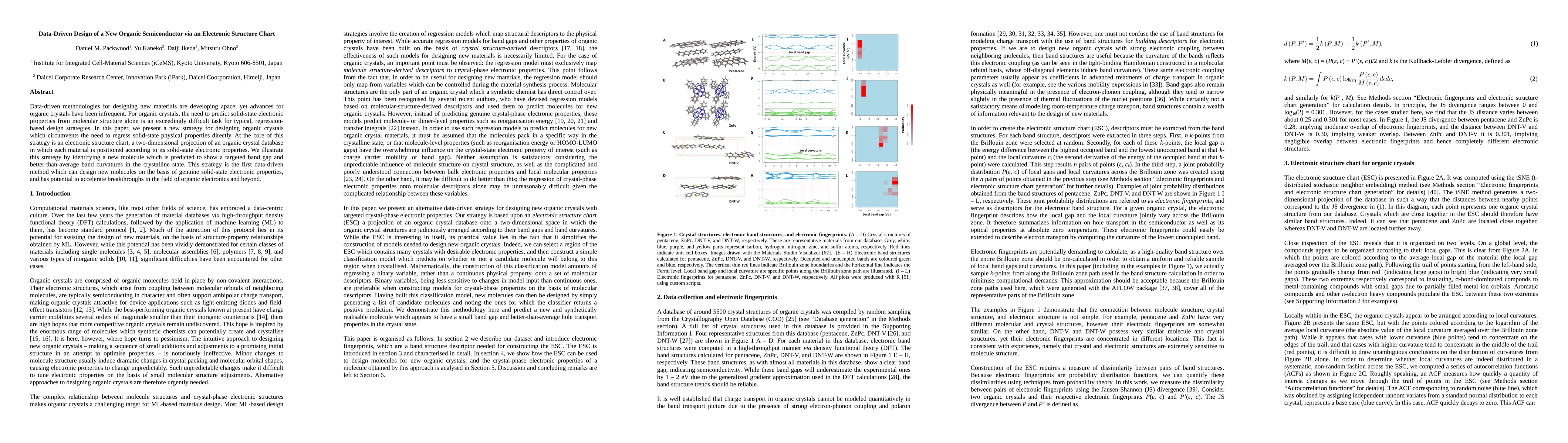 Thumbnail for Data-Driven Design of a New Organic Semiconductor via an Electronic
  Structure Chart
