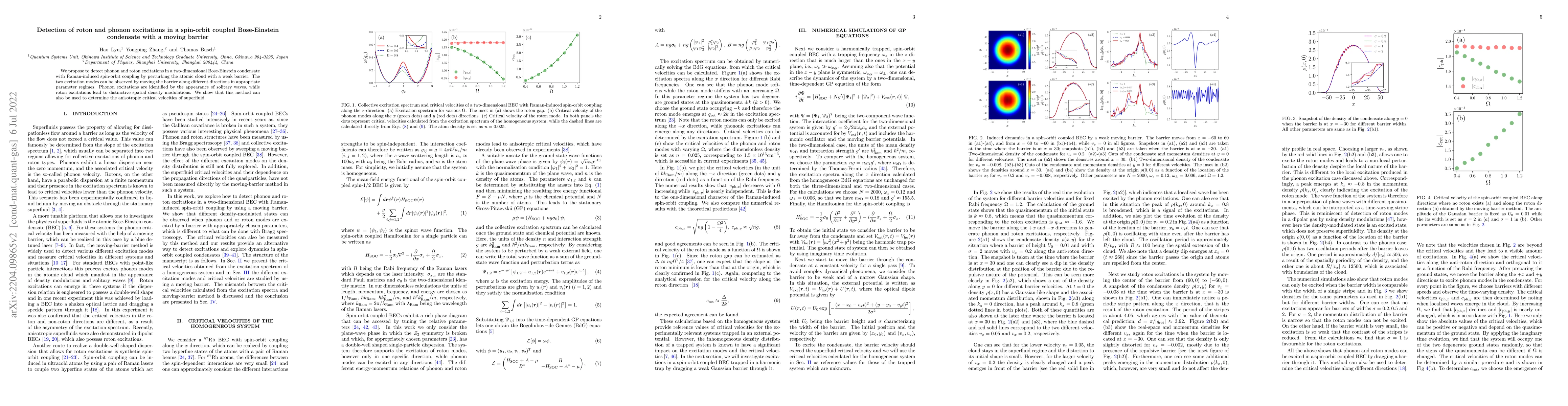 Thumbnail for Detection of roton and phonon excitations in a spin-orbit coupled
  Bose-Einstein condensate with a moving barrier