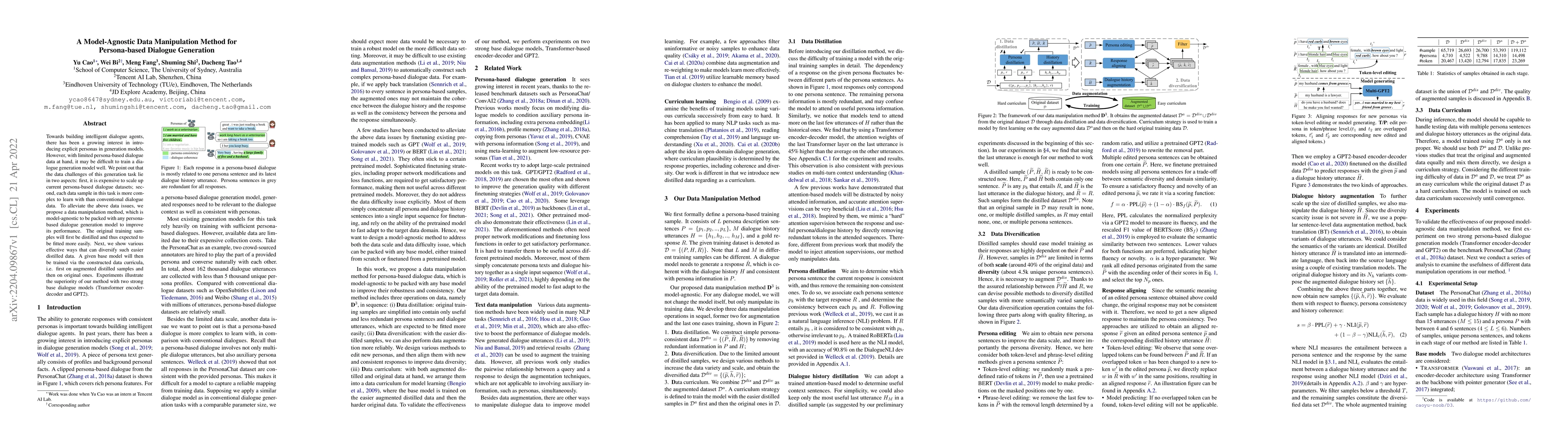Thumbnail for A Model-Agnostic Data Manipulation Method for Persona-based Dialogue
  Generation