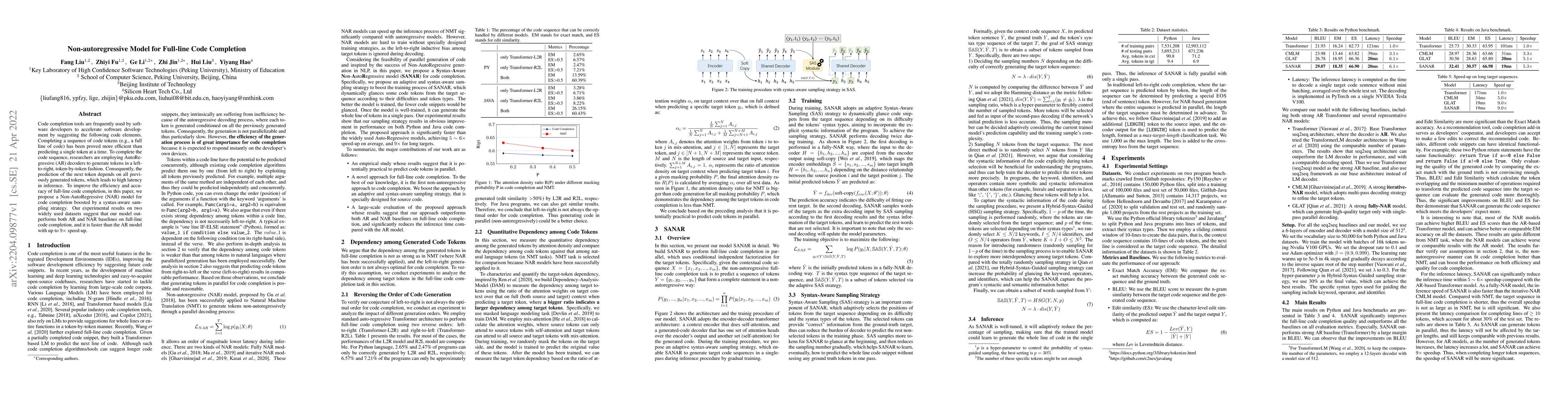 Thumbnail for Non-autoregressive Model for Full-line Code Completion