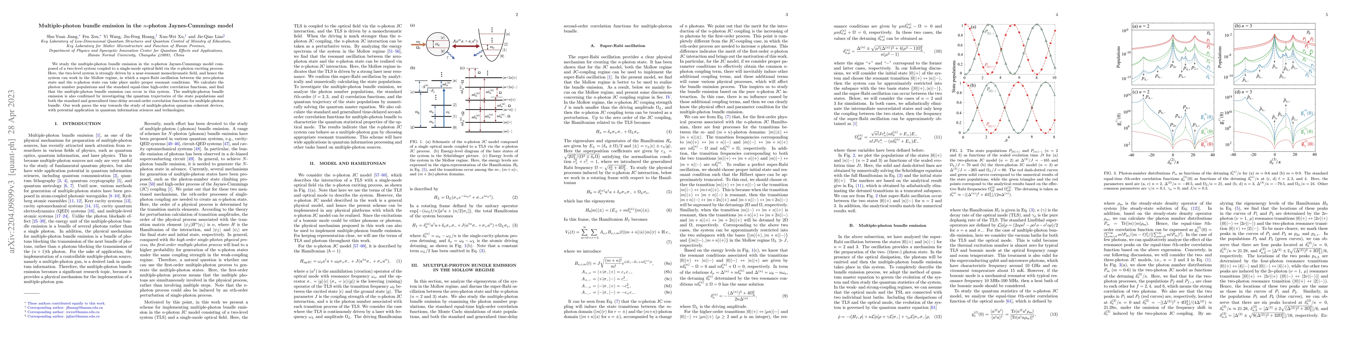 Thumbnail for Multiple-photon bundle emission in the $n$-photon Jaynes-Cummings model