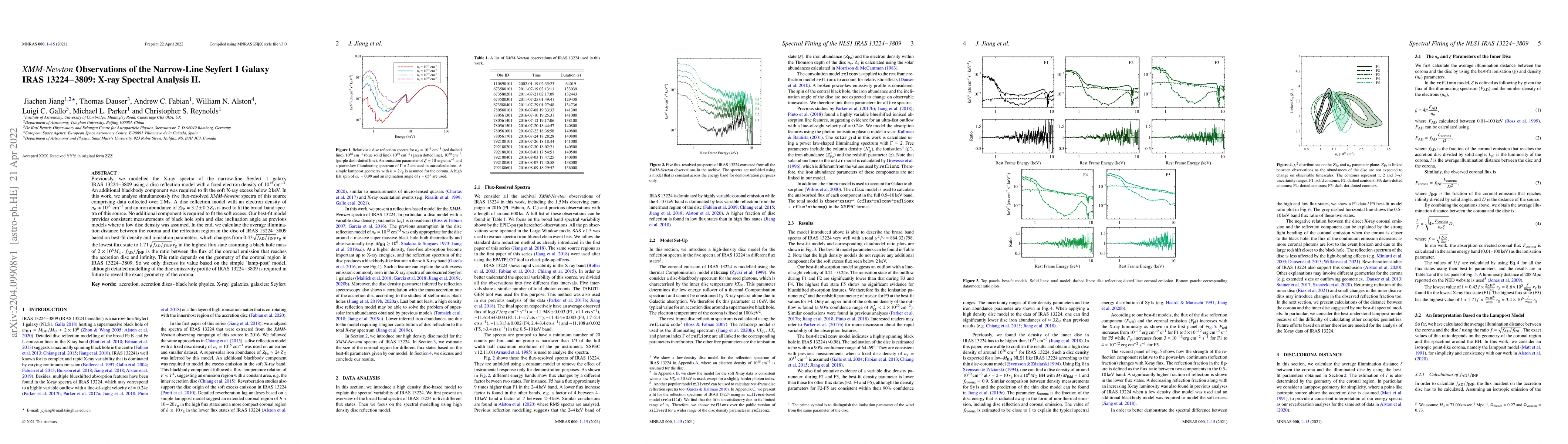 Thumbnail for XMM-Newton Observations of the Narrow-Line Seyfert 1 Galaxy IRAS
  13224$-$3809 : X-ray Spectral Analysis II