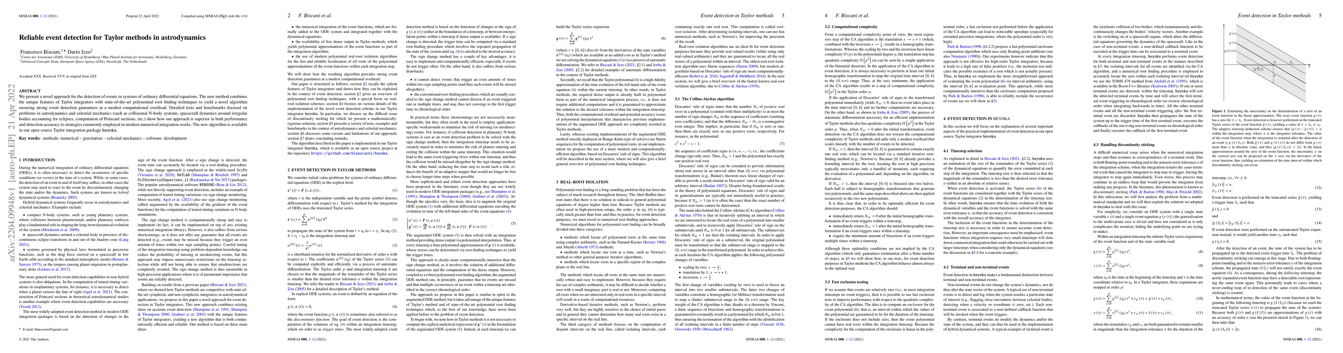 Thumbnail for Reliable event detection for Taylor methods in astrodynamics