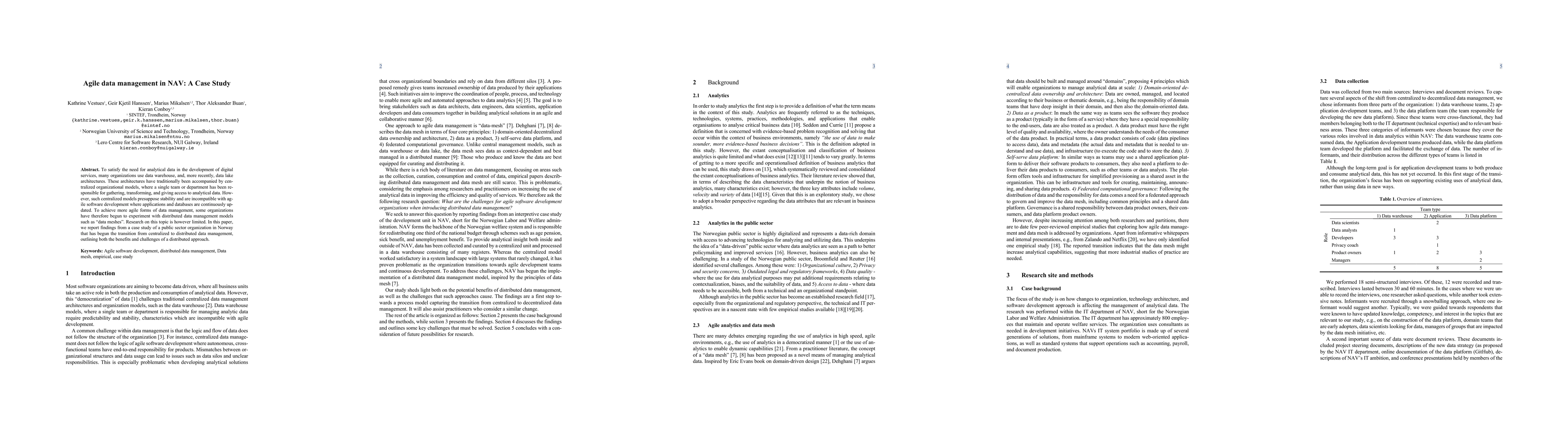 Thumbnail for Agile data management in NAV: A Case Study