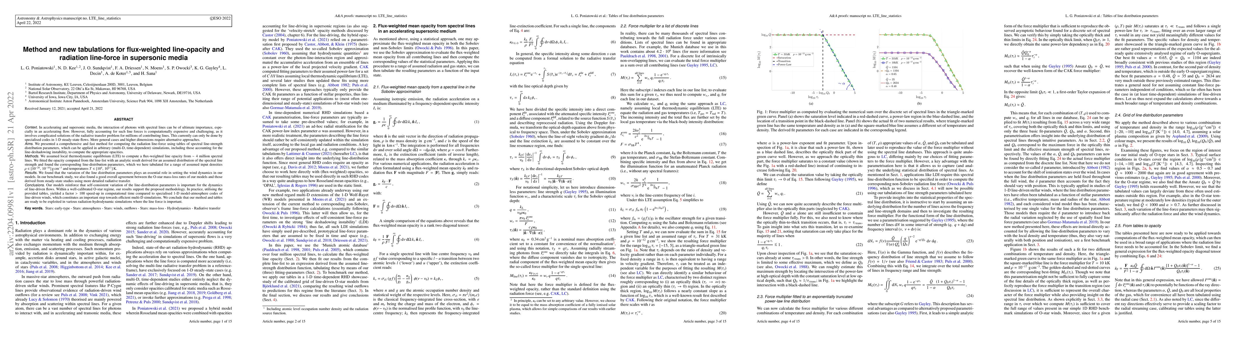 Thumbnail for Method and new tabulations for flux-weighted line-opacity and radiation
  line-force in supersonic media