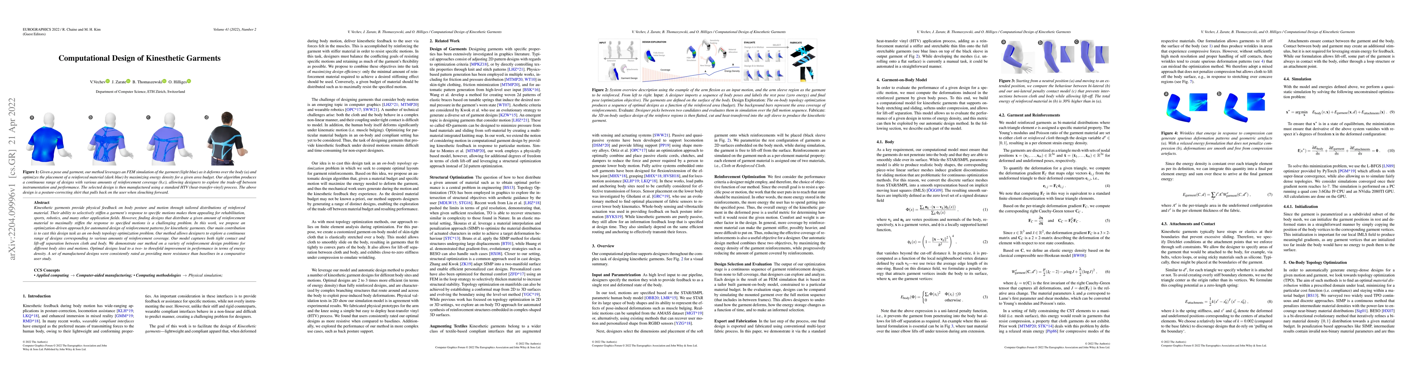 Thumbnail for Computational Design of Kinesthetic Garments