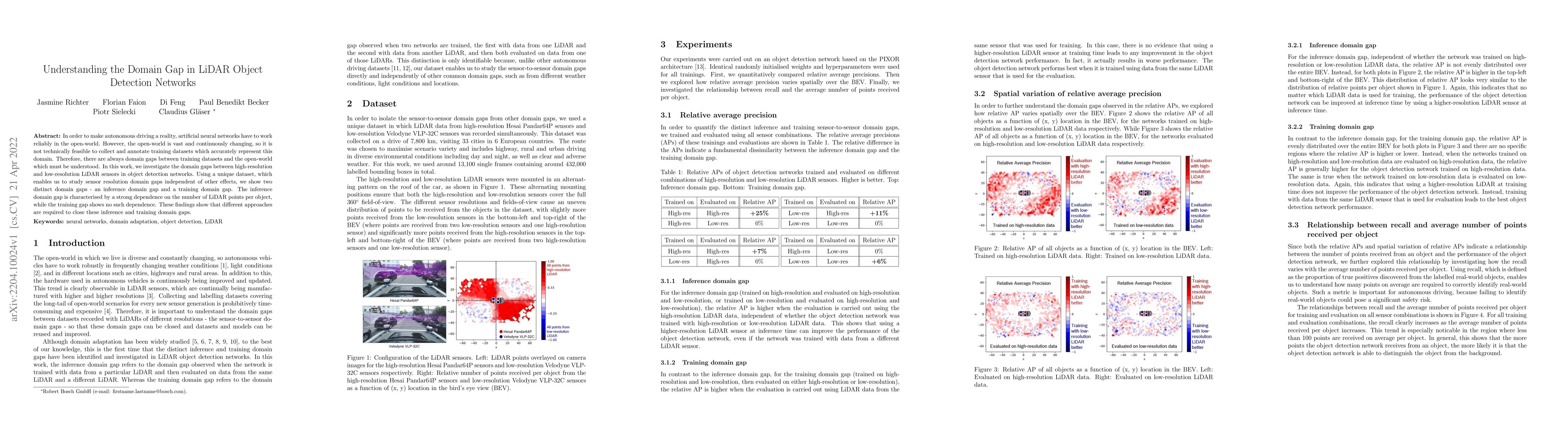 Thumbnail for Understanding the Domain Gap in LiDAR Object Detection Networks