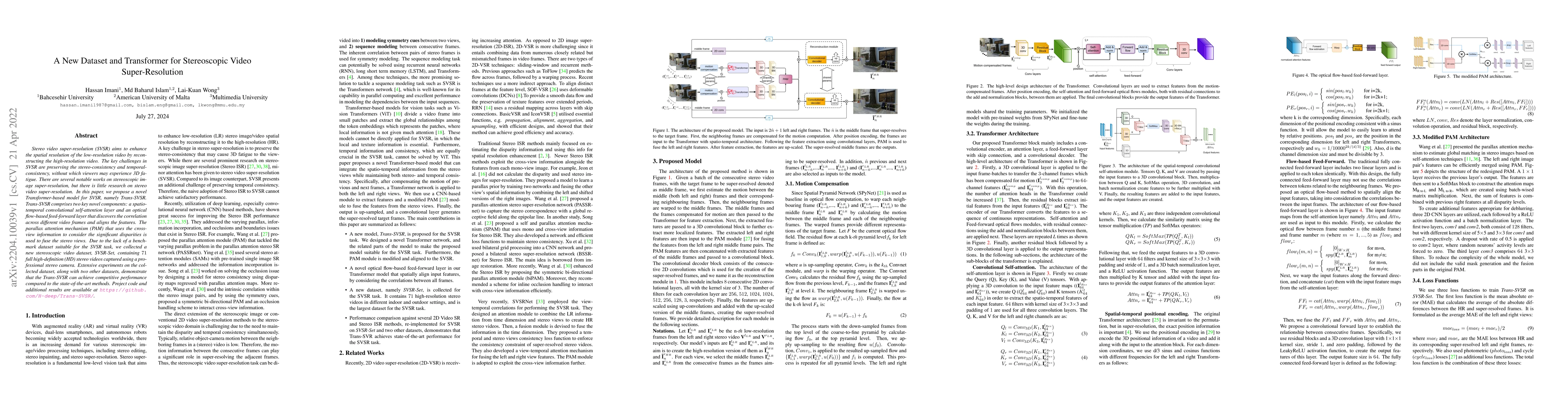 Thumbnail for A New Dataset and Transformer for Stereoscopic Video Super-Resolution