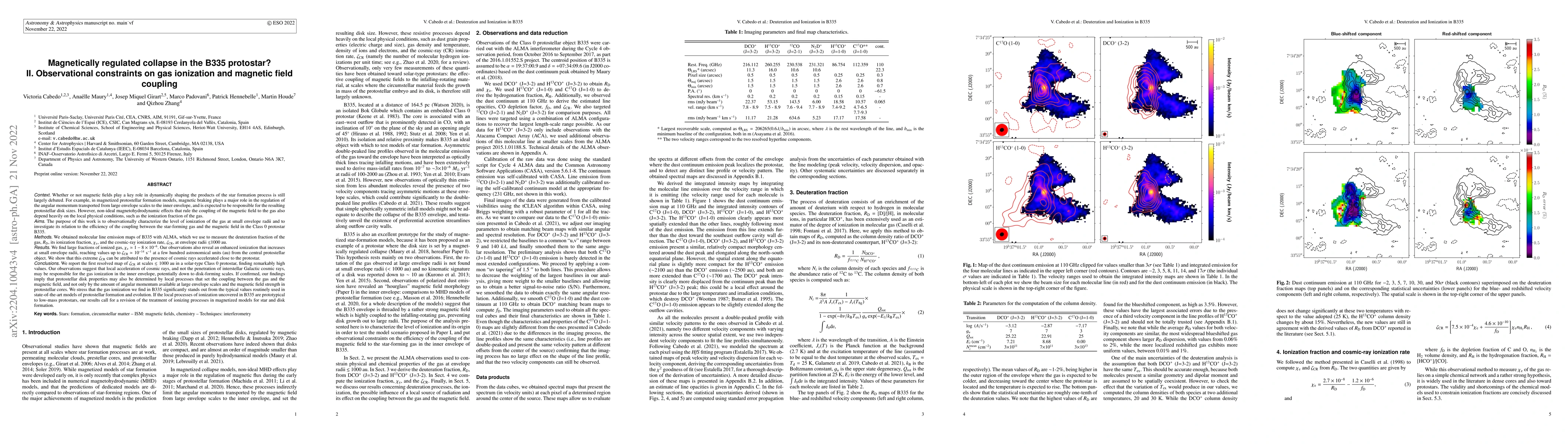 Thumbnail for Magnetically regulated collapse in the B335 protostar? II. Observational
  constraints on gas ionization and magnetic field coupling