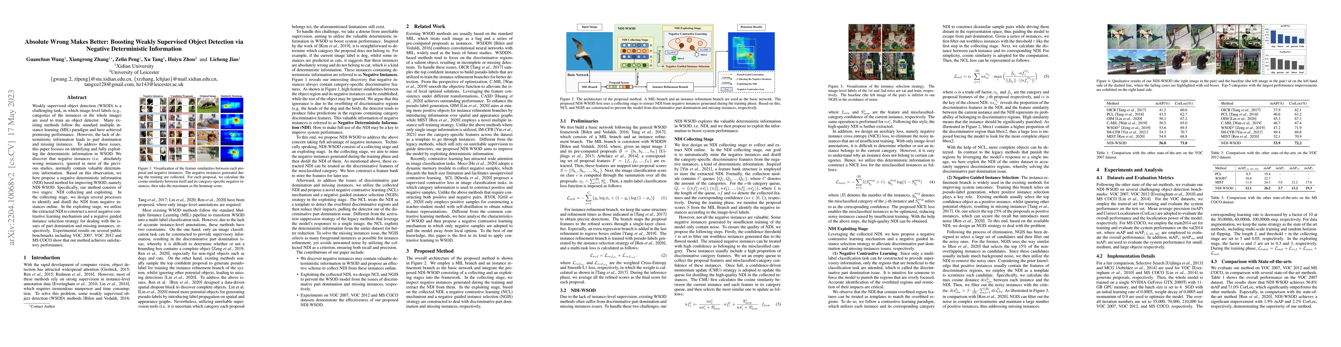 Thumbnail for Absolute Wrong Makes Better: Boosting Weakly Supervised Object Detection
  via Negative Deterministic Information