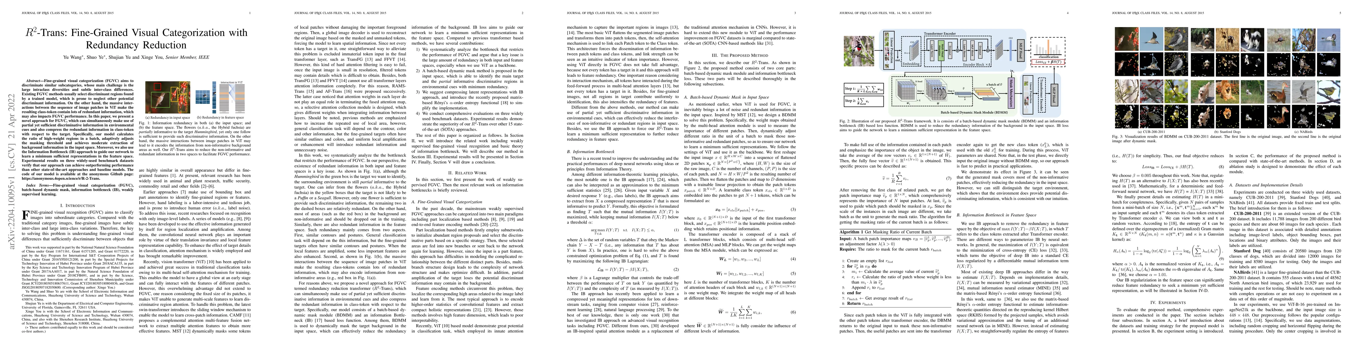 Thumbnail for R2-Trans:Fine-Grained Visual Categorization with Redundancy Reduction