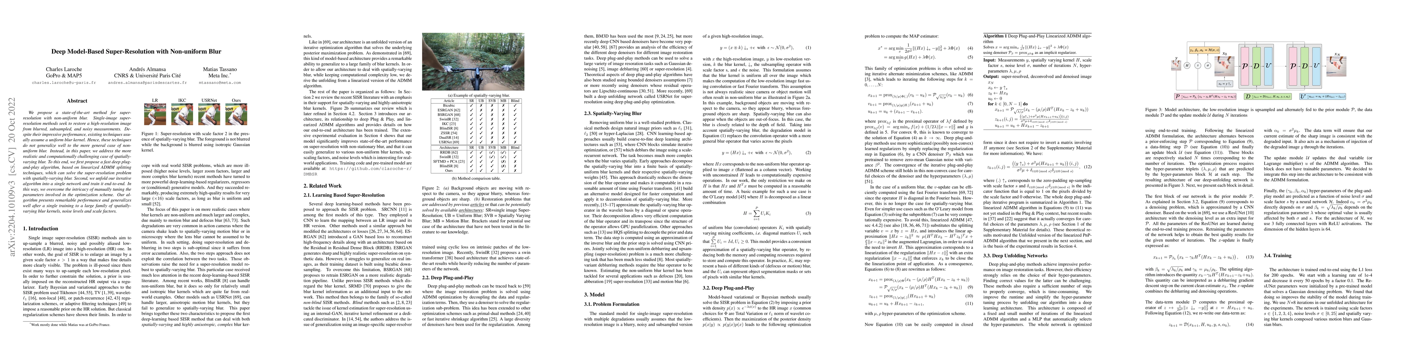 Thumbnail for Deep Model-Based Super-Resolution with Non-uniform Blur