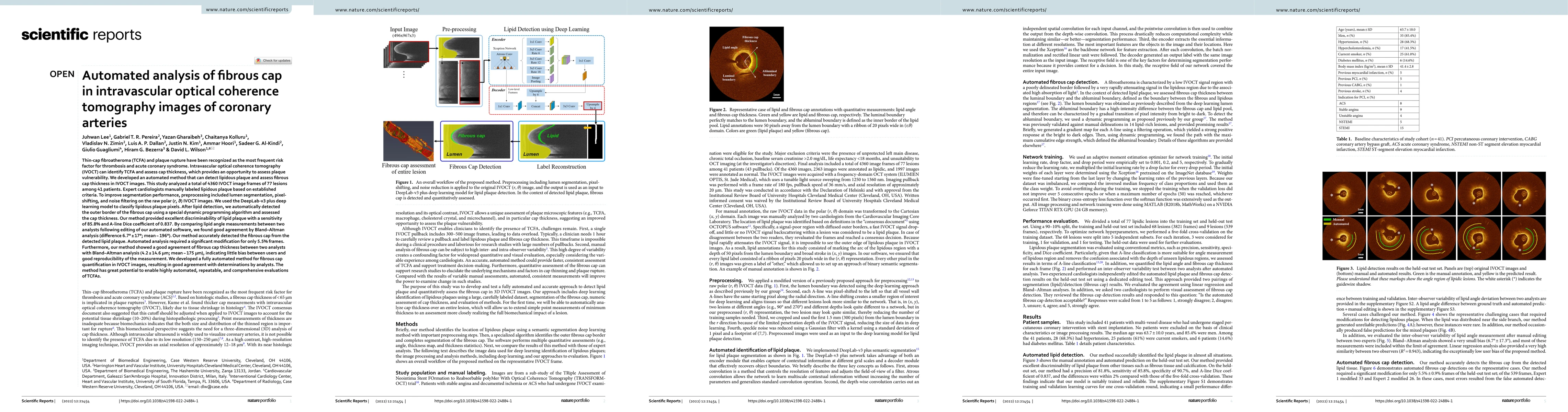 Thumbnail for Automated analysis of fibrous cap in intravascular optical coherence
  tomography images of coronary arteries