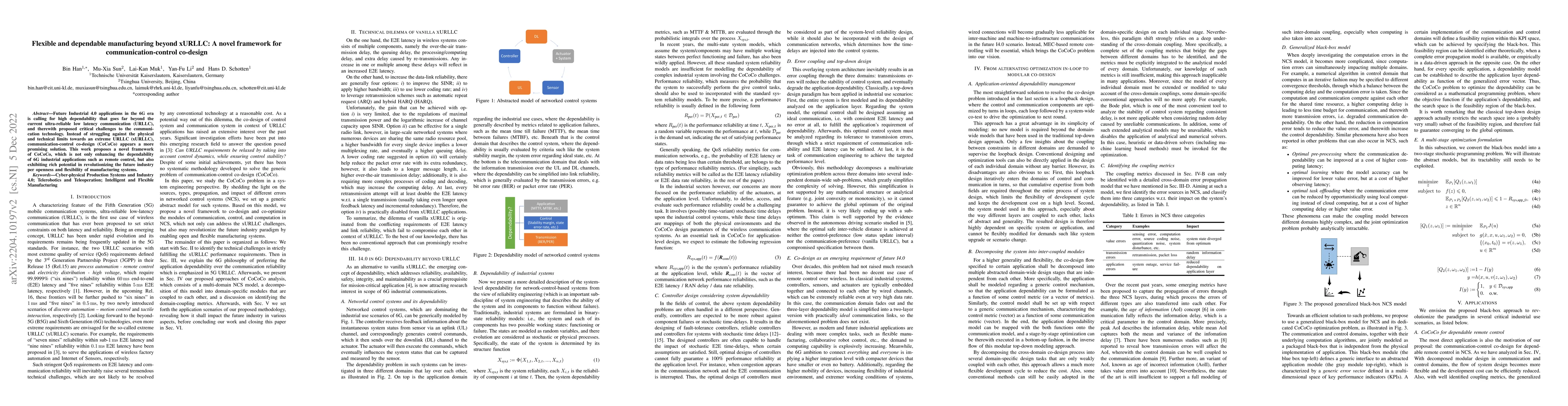 Thumbnail for Flexible and dependable manufacturing beyond xURLLC: A novel framework
  for communication-control co-design