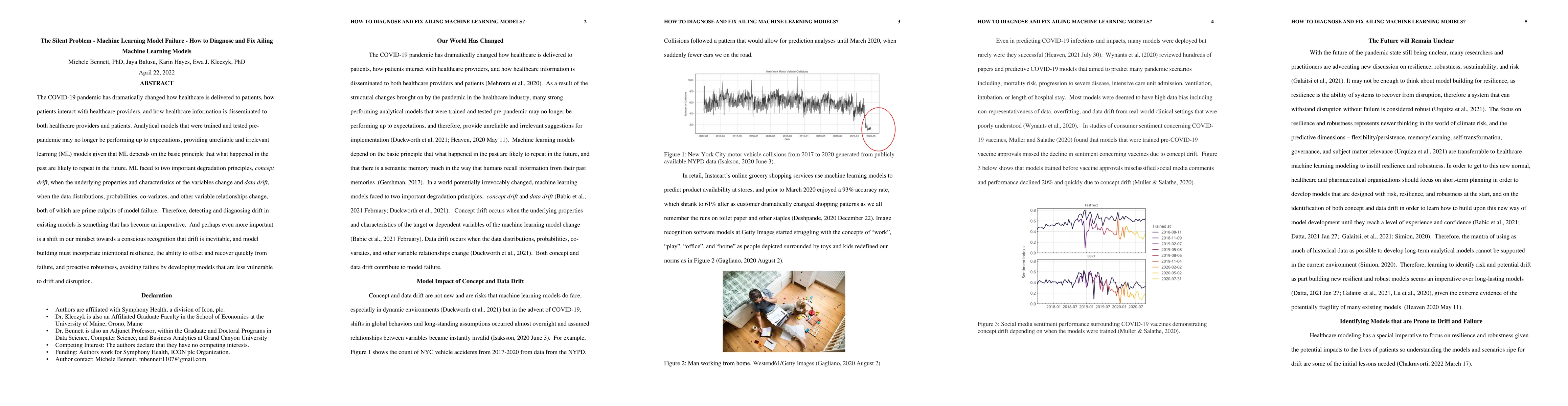 Thumbnail for The Silent Problem -- Machine Learning Model Failure -- How to Diagnose
  and Fix Ailing Machine Learning Models