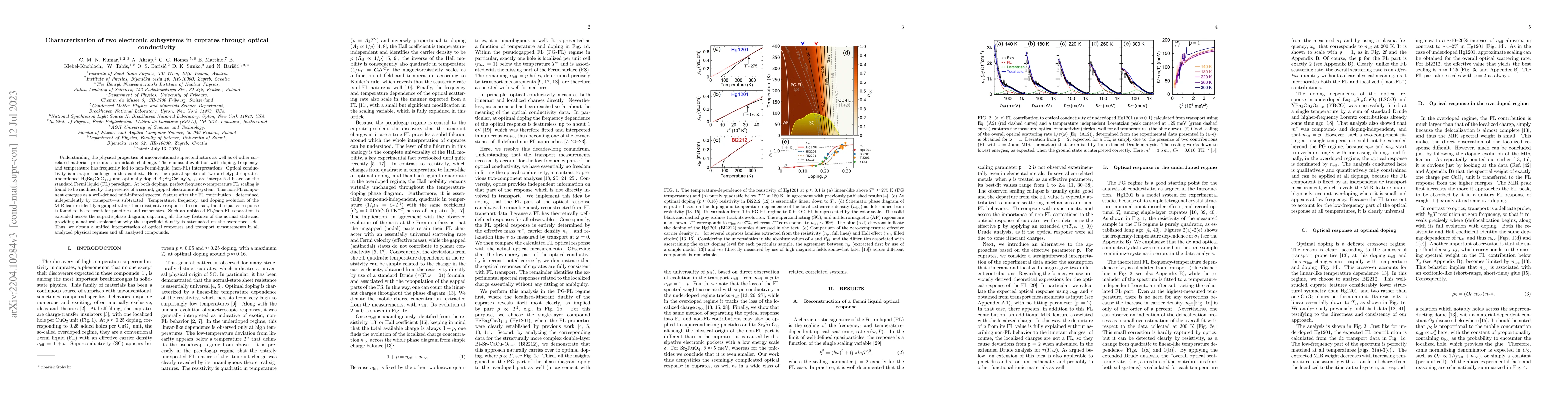 Thumbnail for Characterization of two electronic subsystems in cuprates through
  optical conductivity
