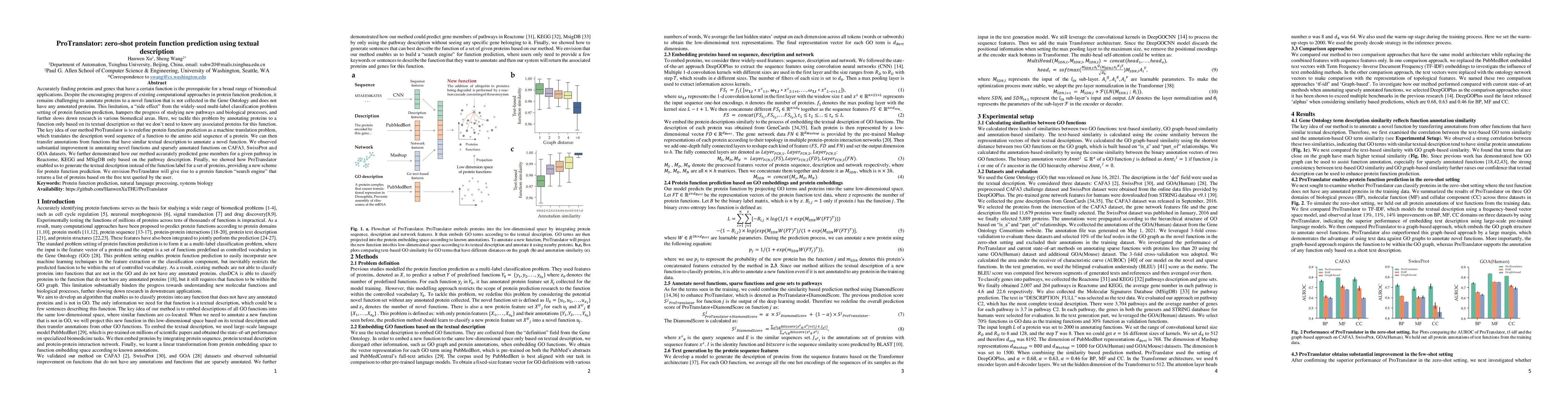 Thumbnail for ProTranslator: zero-shot protein function prediction using textual
  description