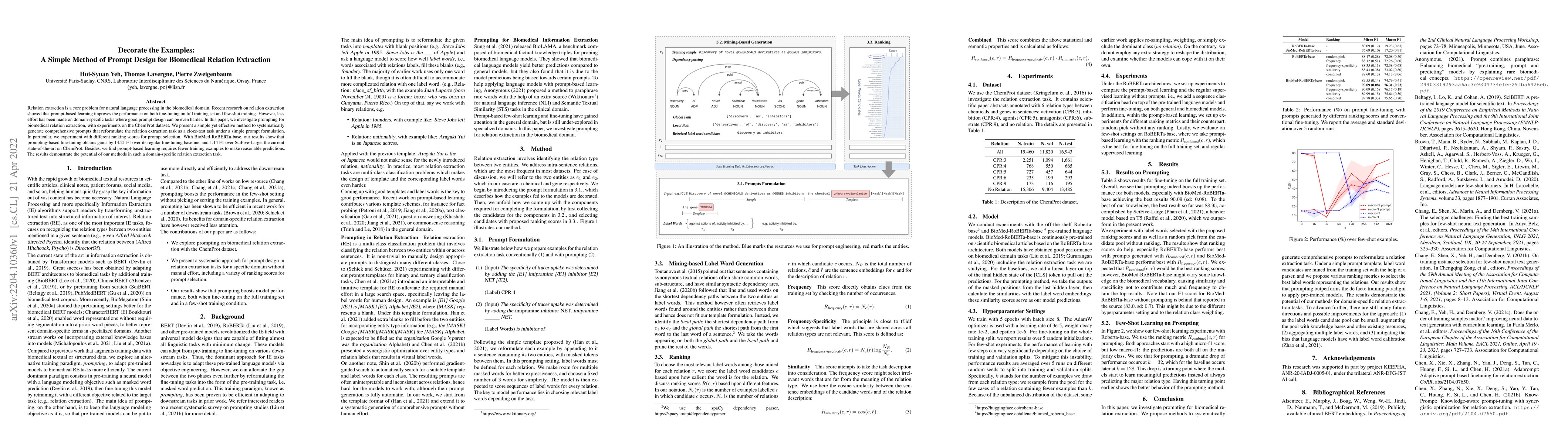Thumbnail for Decorate the Examples: A Simple Method of Prompt Design for Biomedical
  Relation Extraction