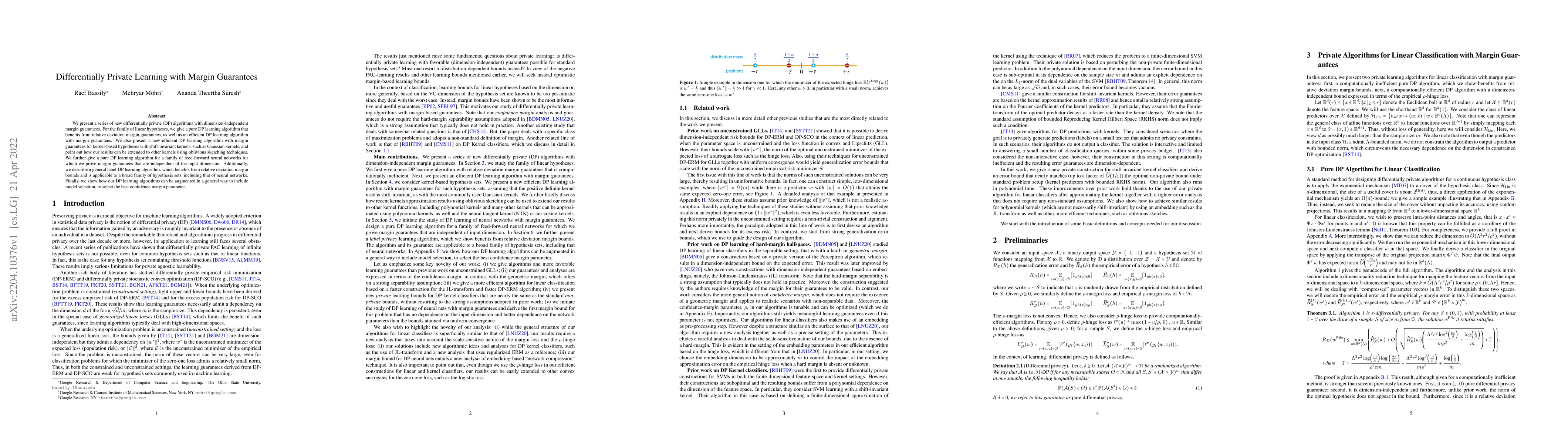 Thumbnail for Differentially Private Learning with Margin Guarantees