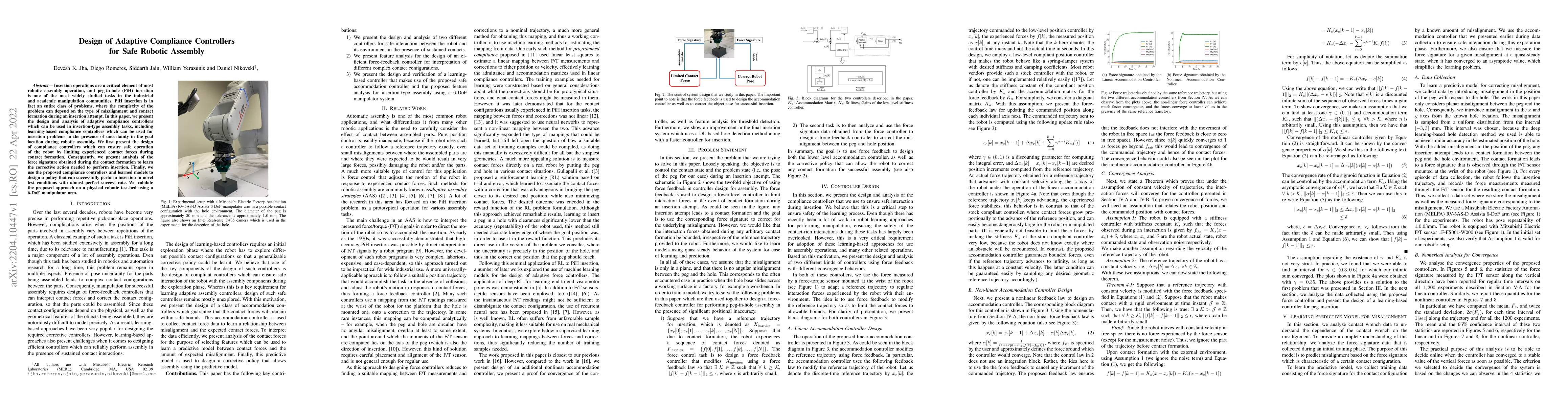 Thumbnail for Design of Adaptive Compliance Controllers for Safe Robotic Assembly