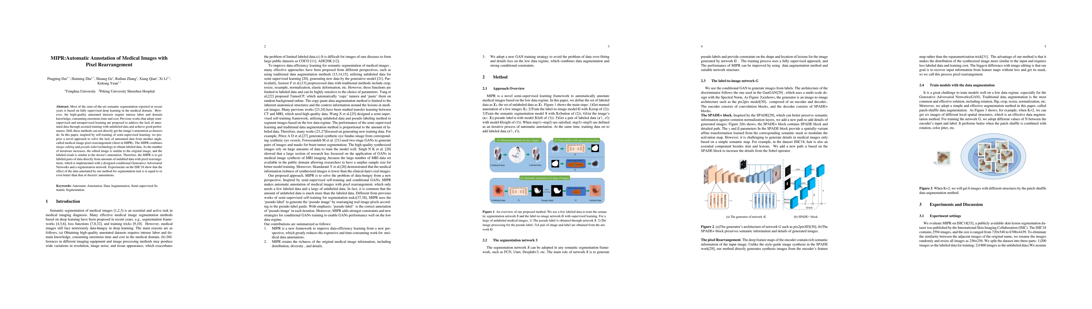 Thumbnail for MIPR:Automatic Annotation of Medical Images with Pixel Rearrangement