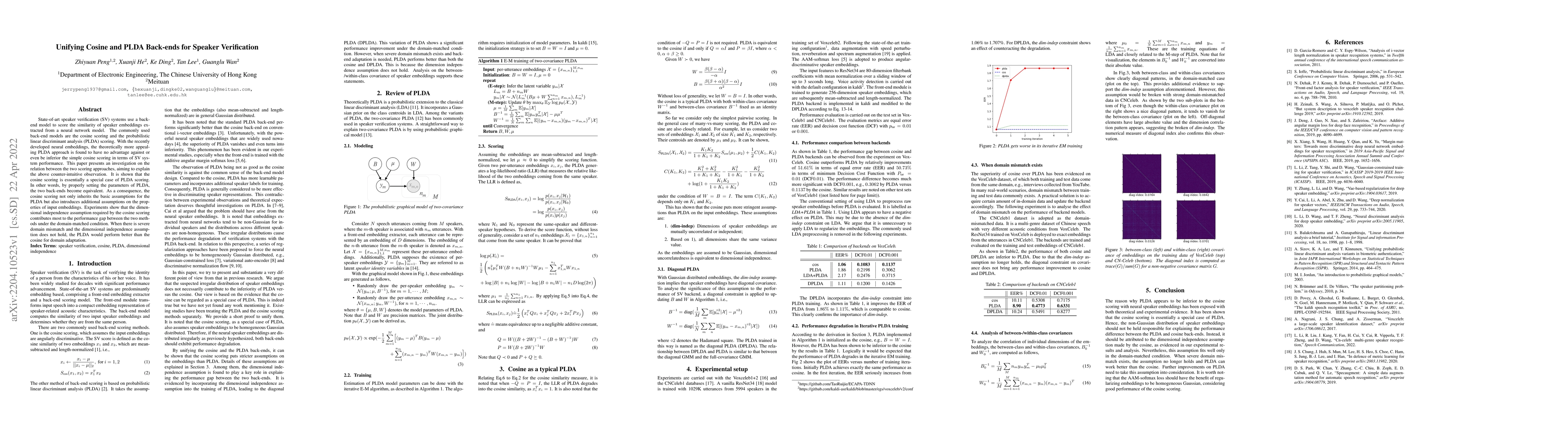 Thumbnail for Unifying Cosine and PLDA Back-ends for Speaker Verification