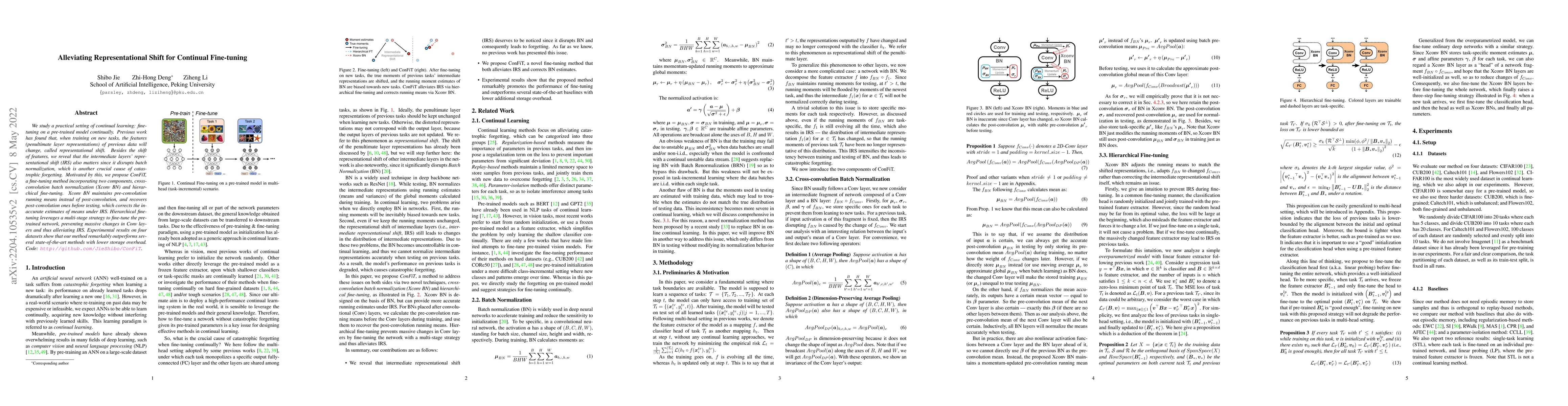 Thumbnail for Alleviating Representational Shift for Continual Fine-tuning