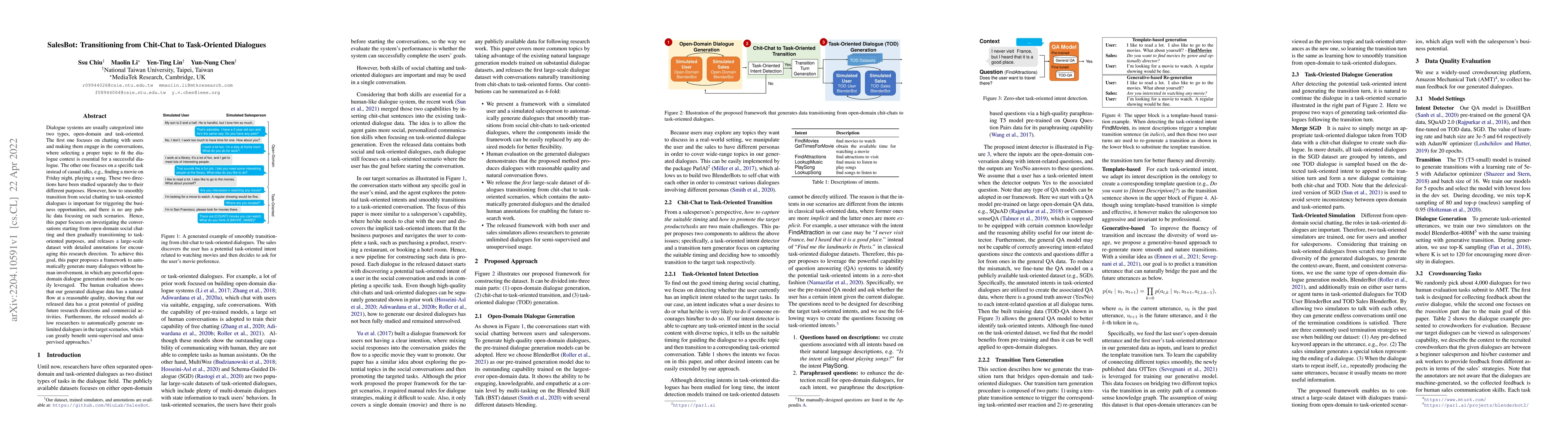 Thumbnail for SalesBot: Transitioning from Chit-Chat to Task-Oriented Dialogues