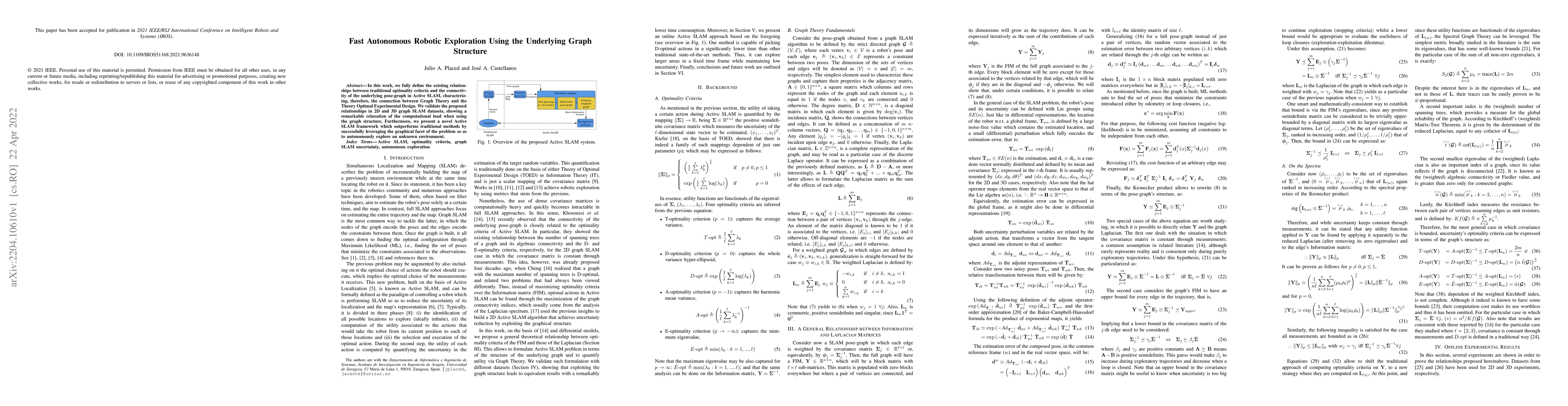 Thumbnail for Fast Autonomous Robotic Exploration Using the Underlying Graph Structure