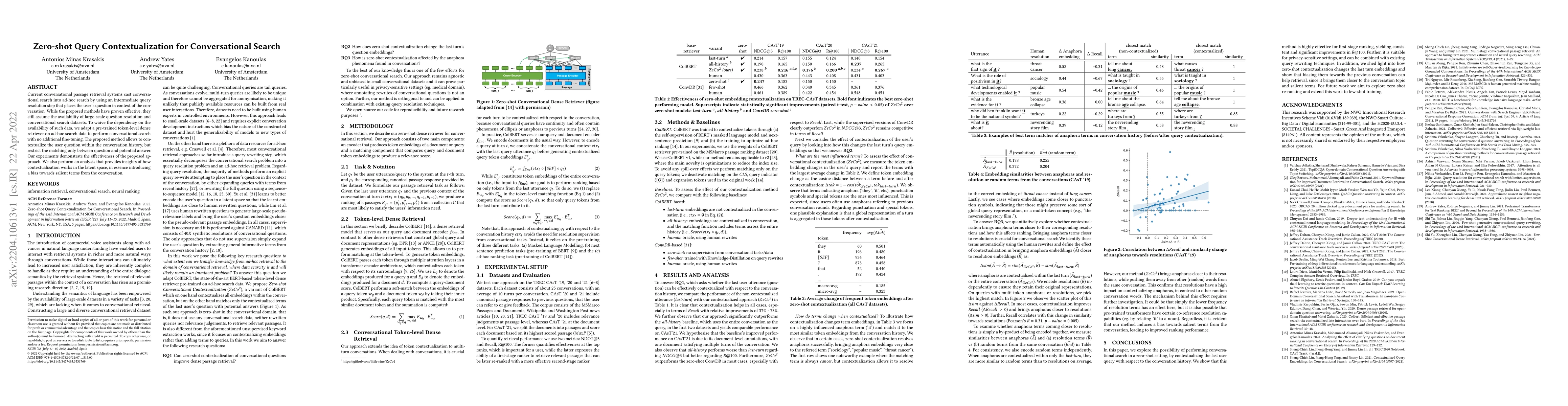 Thumbnail for Zero-shot Query Contextualization for Conversational Search