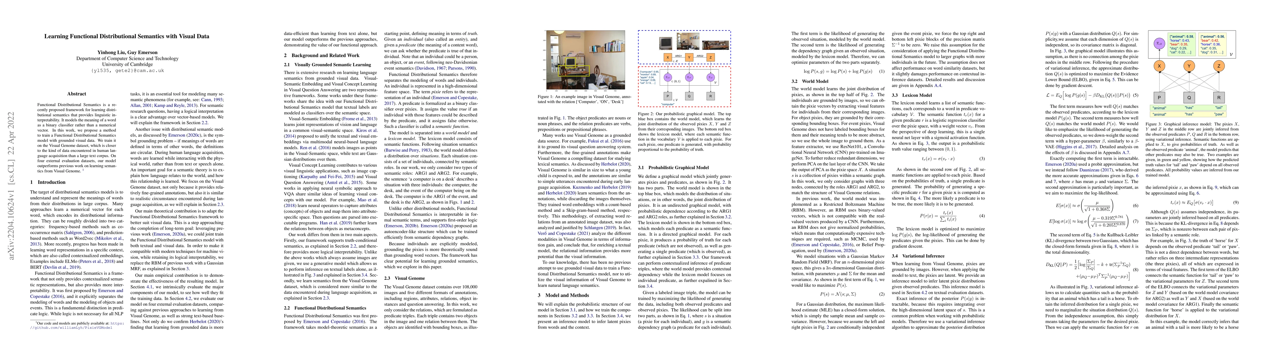 Thumbnail for Learning Functional Distributional Semantics with Visual Data