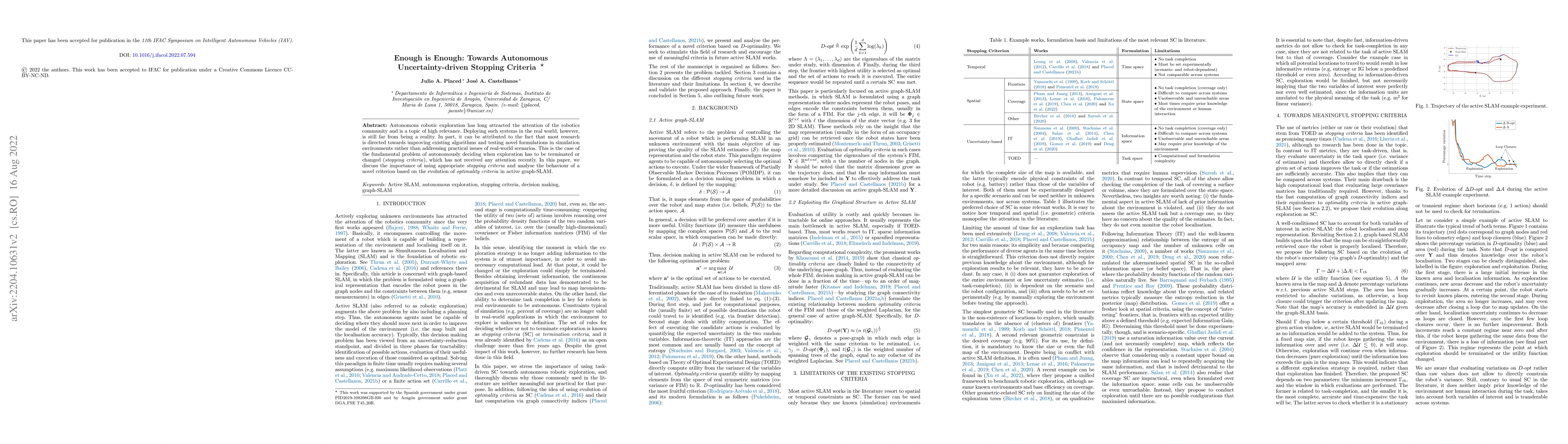 Thumbnail for Enough is Enough: Towards Autonomous Uncertainty-driven Stopping
  Criteria