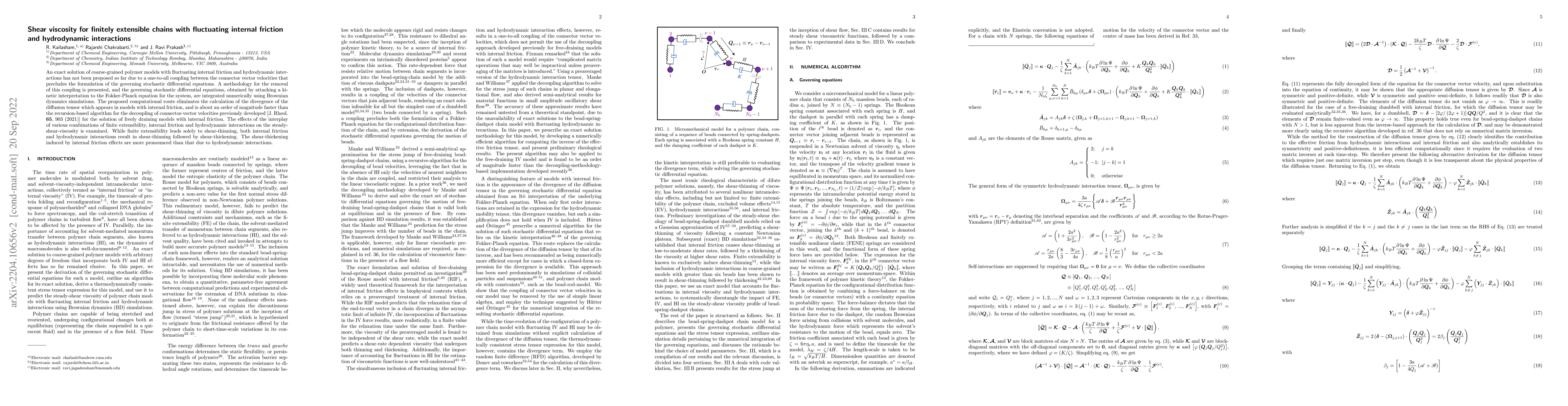 Thumbnail for Shear viscosity for finitely extensible chains with fluctuating internal
  friction and hydrodynamic interactions