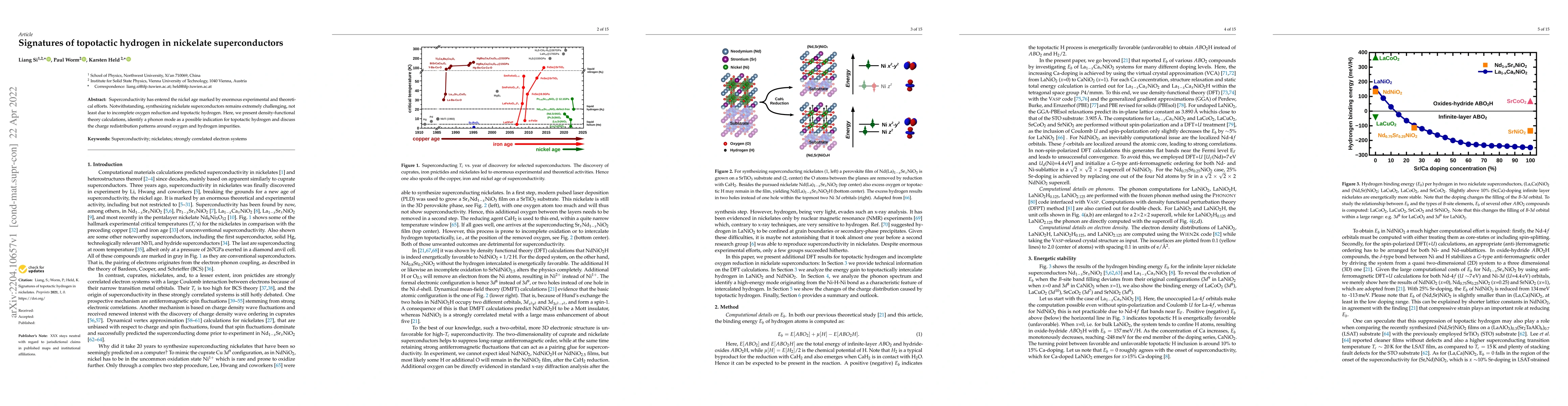 Thumbnail for Signatures of topotactic hydrogen in nickelate superconductors