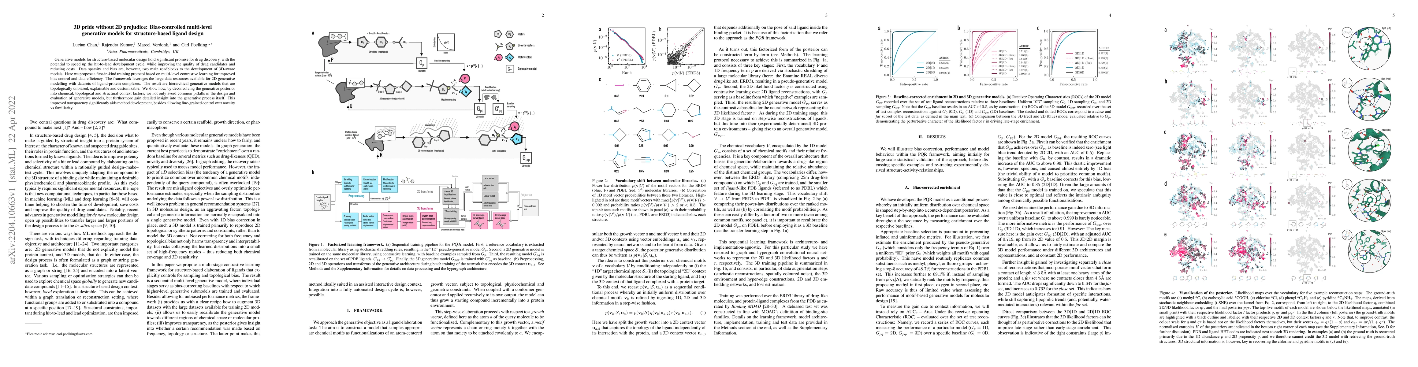 Thumbnail for 3D pride without 2D prejudice: Bias-controlled multi-level generative
  models for structure-based ligand design