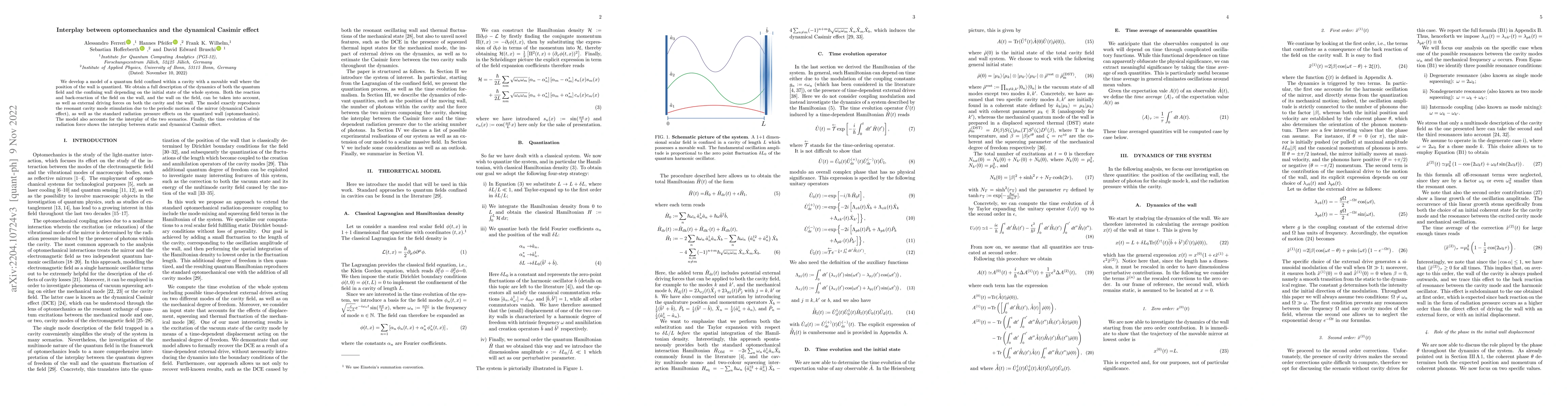 Thumbnail for Interplay between optomechanics and the dynamical Casimir effect