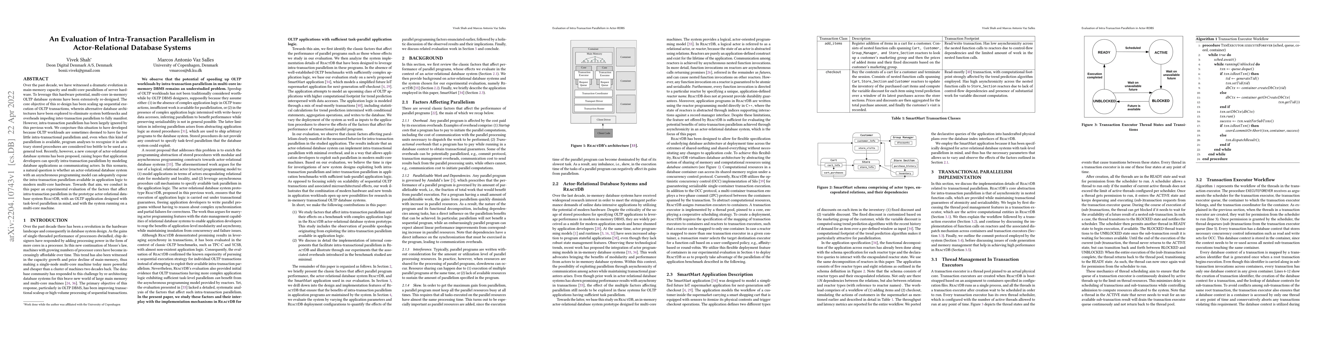 Thumbnail for An Evaluation of Intra-Transaction Parallelism in Actor-Relational
  Database Systems