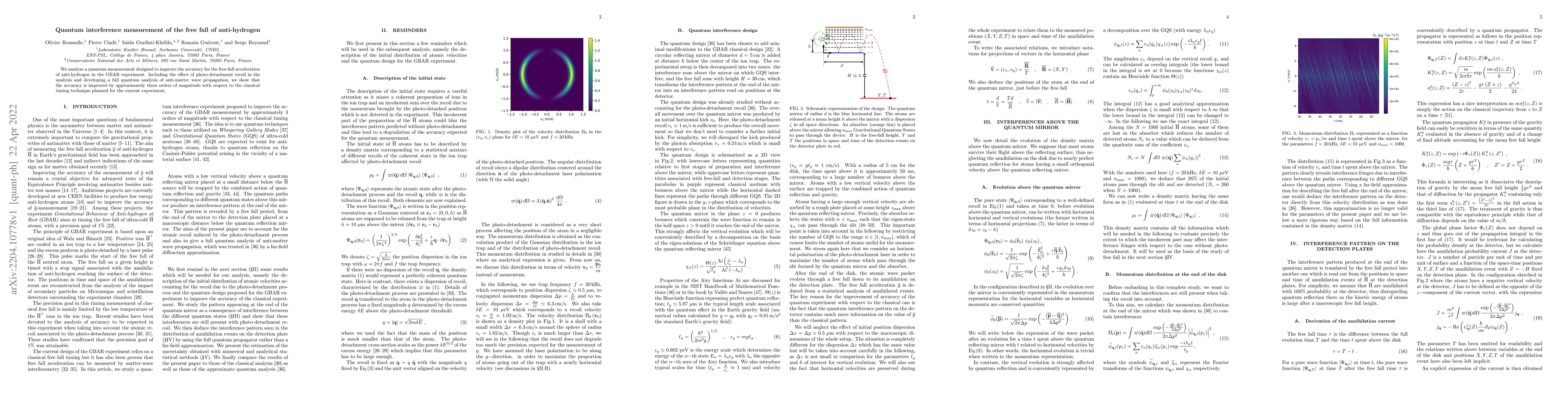 Thumbnail for Quantum interference measurement of the free fall of anti-hydrogen