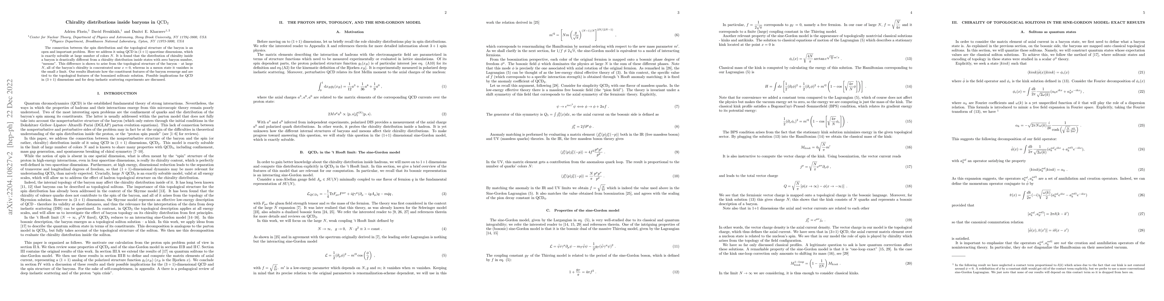 Thumbnail for Chirality distributions inside baryons in ${\rm QCD_2}$
