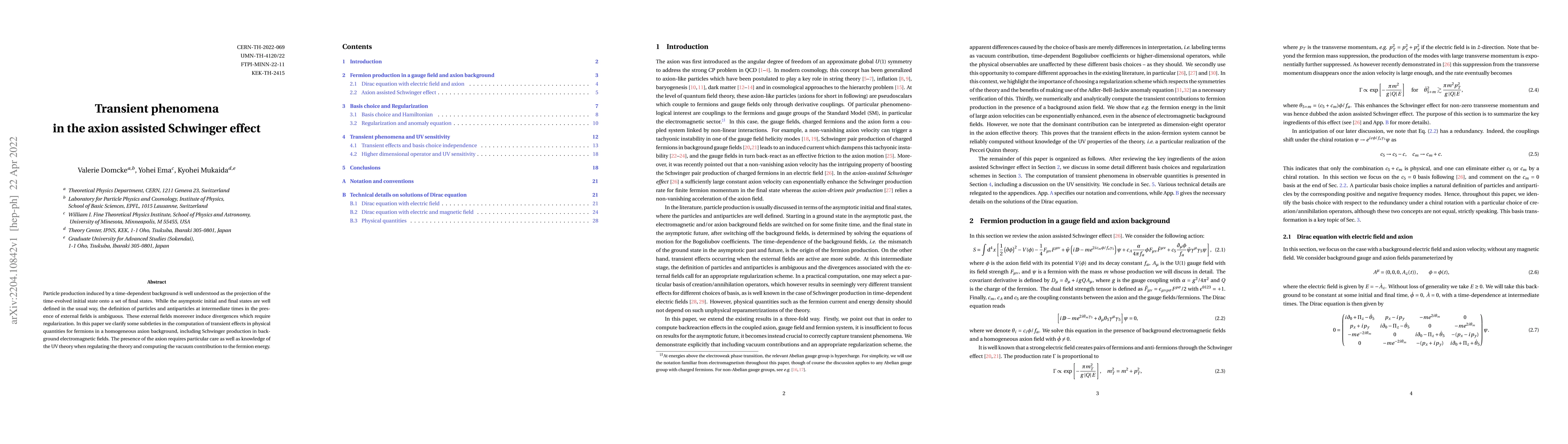 Thumbnail for Transient phenomena in the axion assisted Schwinger effect