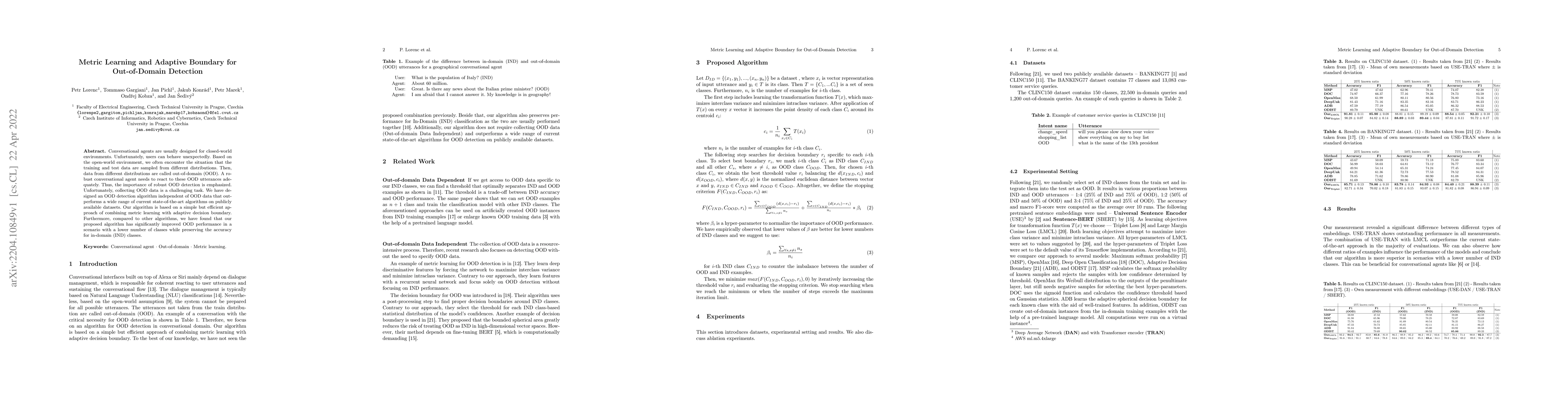 Thumbnail for Metric Learning and Adaptive Boundary for Out-of-Domain Detection