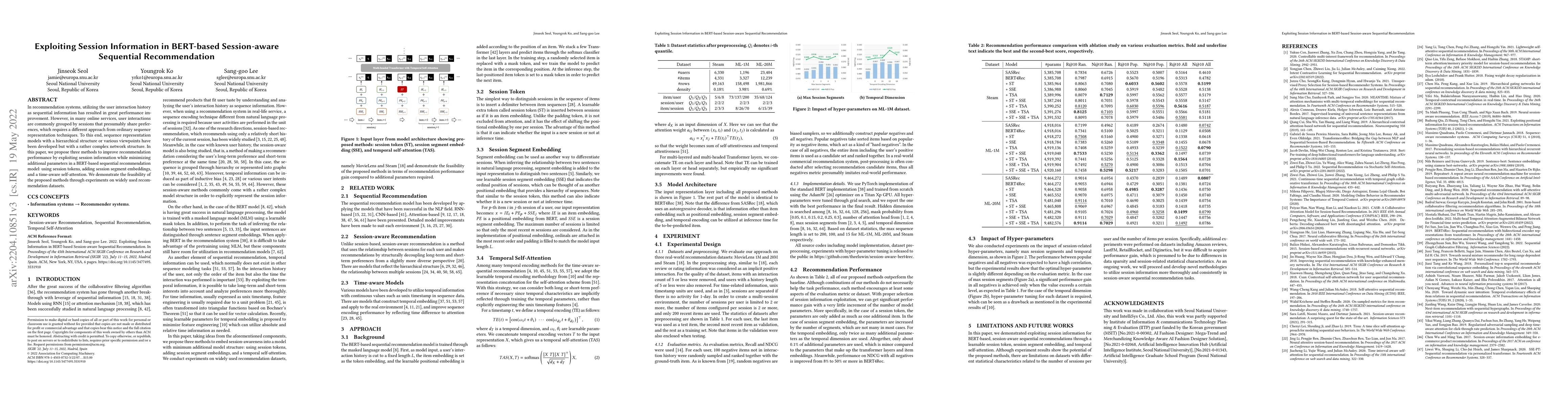 Thumbnail for Exploiting Session Information in BERT-based Session-aware Sequential
  Recommendation