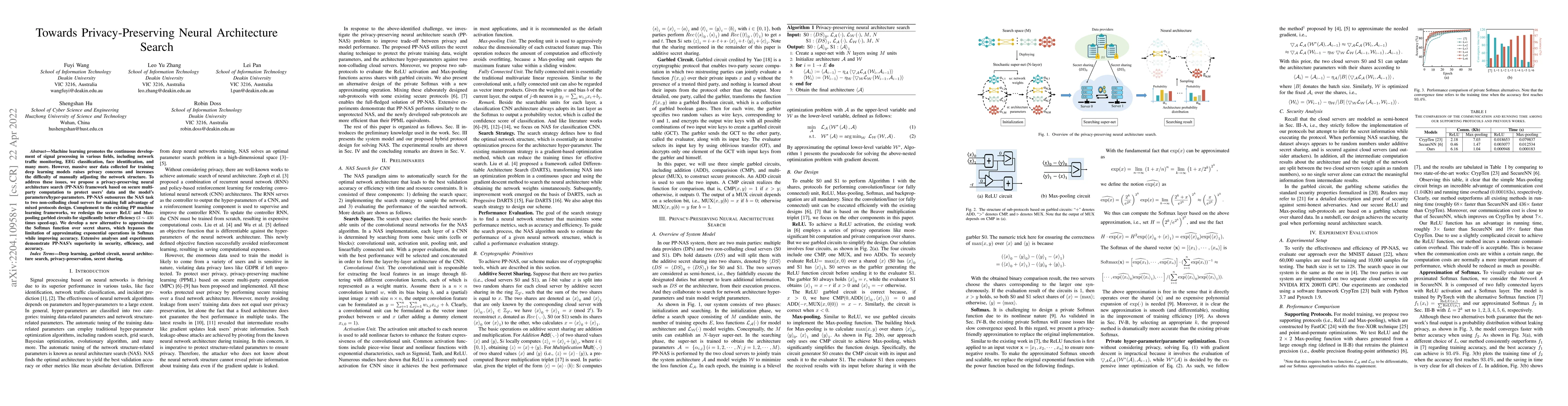 Thumbnail for Towards Privacy-Preserving Neural Architecture Search
