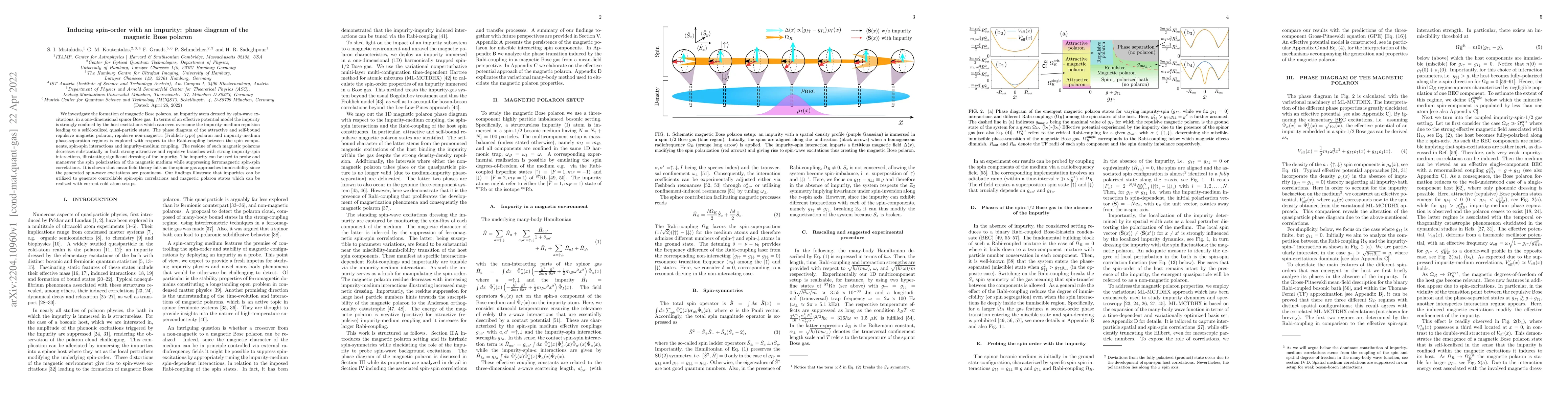 Thumbnail for Inducing spin-order with an impurity: phase diagram of the magnetic Bose
  polaron