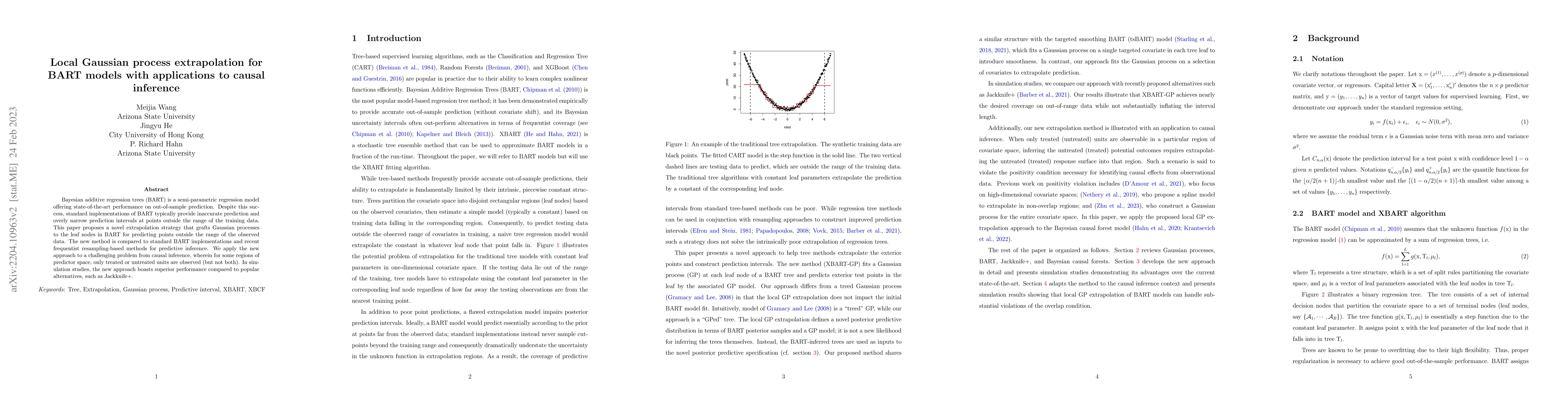 Thumbnail for Local Gaussian process extrapolation for BART models with applications
  to causal inference
