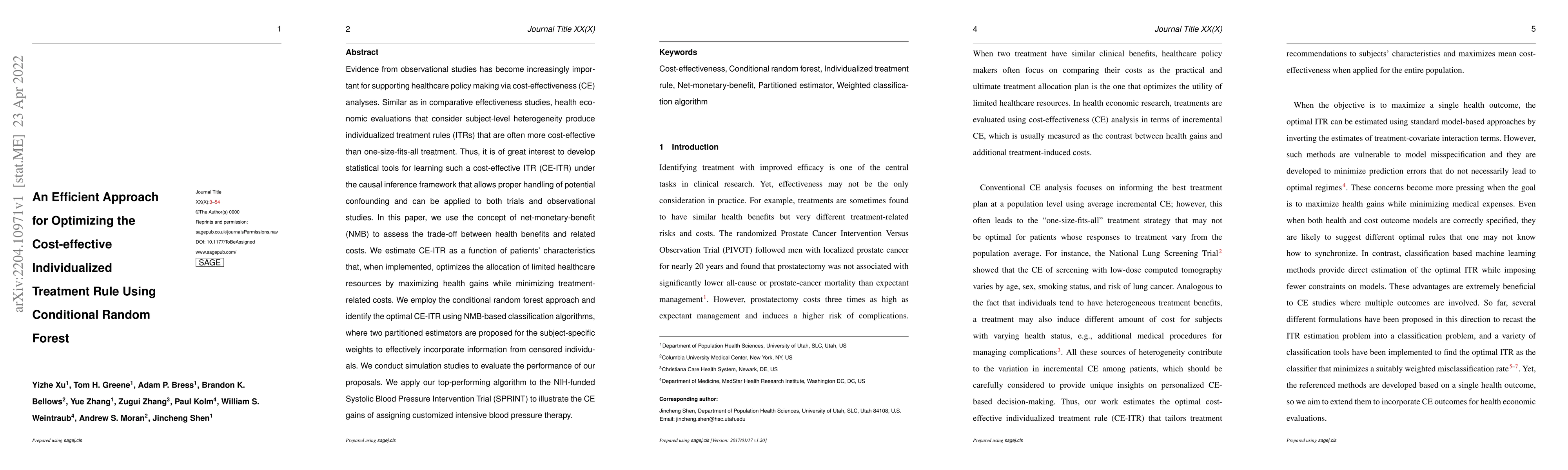 Thumbnail for An Efficient Approach for Optimizing the Cost-effective Individualized
  Treatment Rule Using Conditional Random Forest