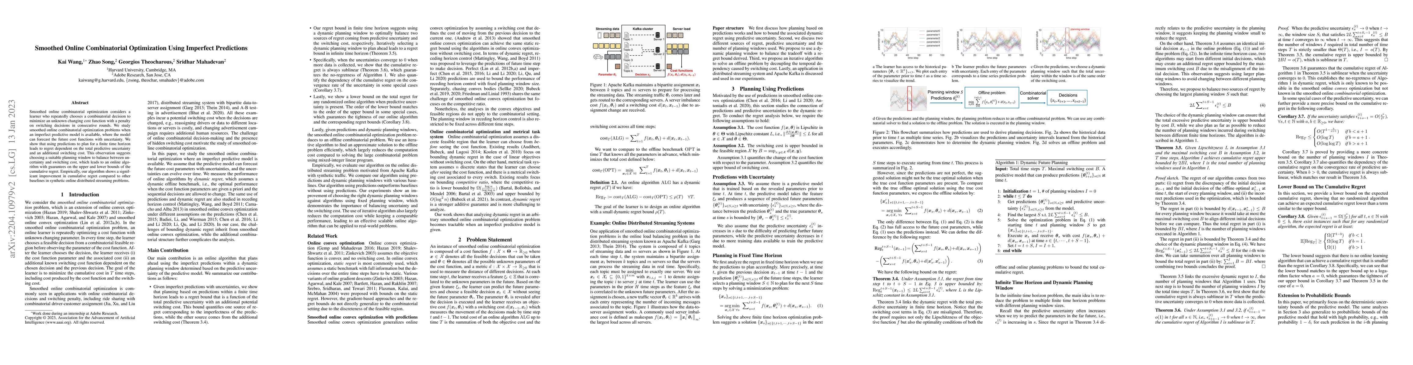 Thumbnail for Smoothed Online Combinatorial Optimization Using Imperfect Predictions