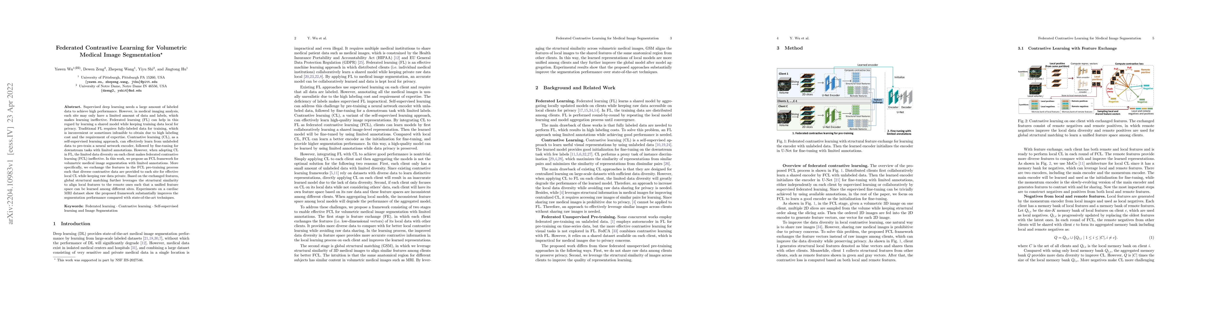Thumbnail for Federated Contrastive Learning for Volumetric Medical Image Segmentation