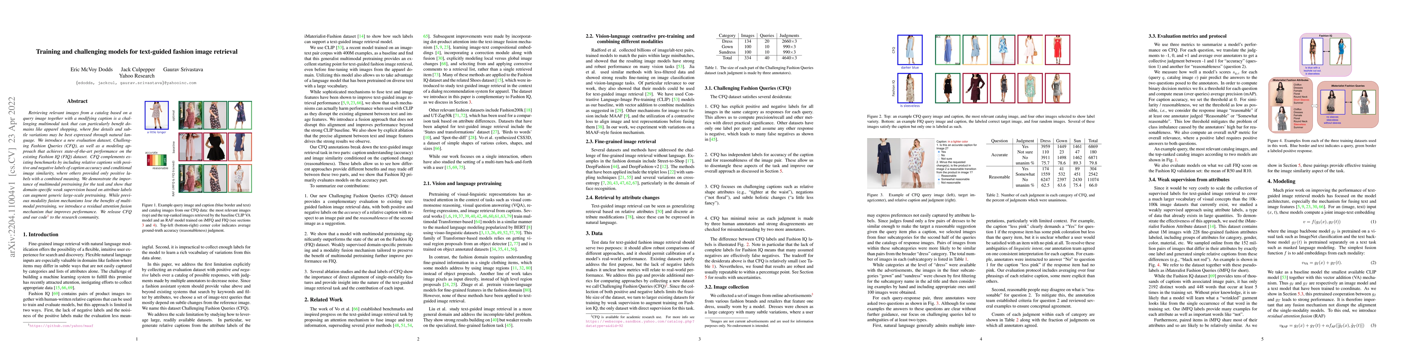 Thumbnail for Training and challenging models for text-guided fashion image retrieval