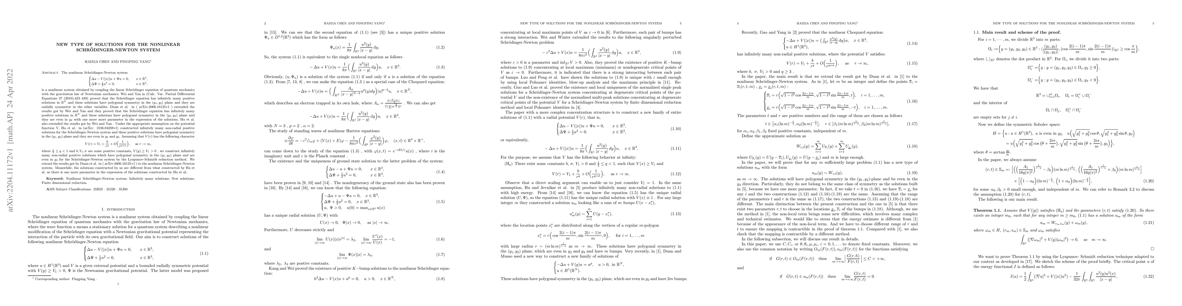 Thumbnail for New type of solutions for the nonlinear Schr\"odinger-Newton system